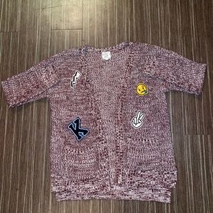 WAFFLE KNIT CARDIGAN